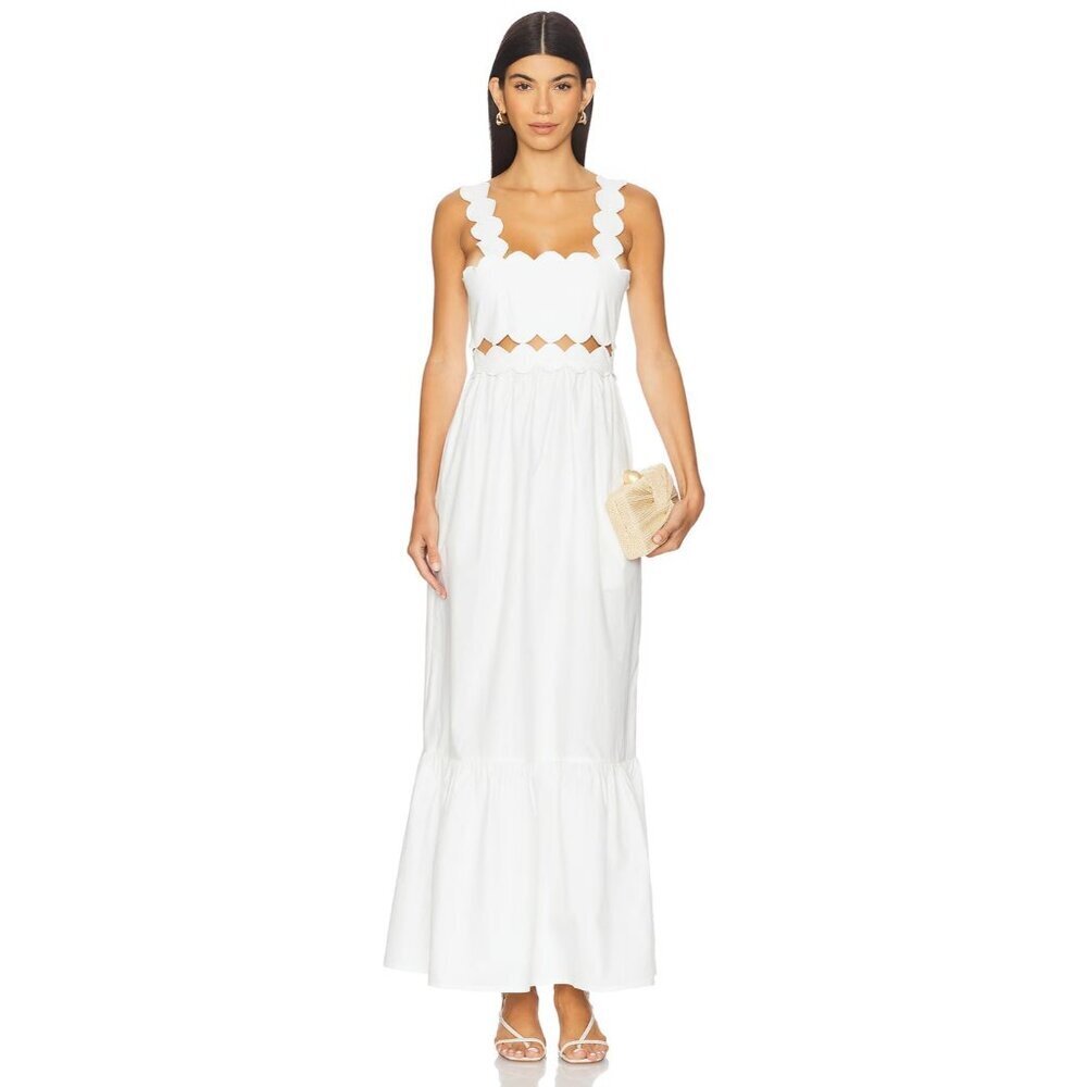 Beach Riot Campbell Cutout Maxi Dress White L